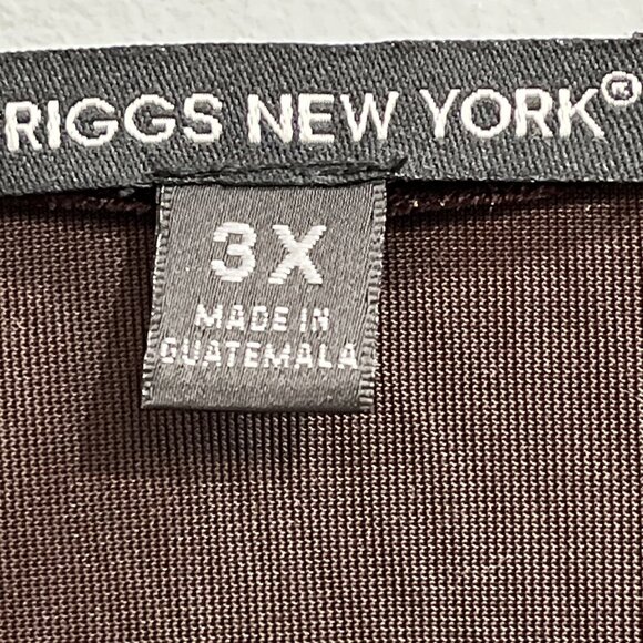 Vintage Briggs Top 3X Brown Velvet Faux Twin Set Green Floral Goblincore Fairy - Picture 5 of 10